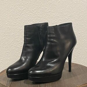 Stuart Weitzman Black Heeled Boots